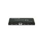 Etekcity® 4 Port HDMI Splitter 1.4 4K * 2K HDMI Splitter 1 input 4 outputs active 3D 1080P Full HD Amplifier (Electronics)