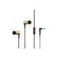 Aukey® in-ear headphones earphones Headphones speakerphones in Noise Reduction Design Enhanced Bass (Audio Brass) (Electronics)