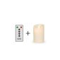 SOMPEX Flame LED - Real Wax Candle Classic ivory WITH REMOTE CONTROL!  Bundle including remote control!