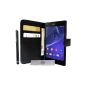 Luxury Wallet Case Cover for Sony Xperia Z2 and 3 + PEN FILM OFFERED!  (Electronic devices)