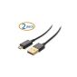 Cable Matters (Pack 2) USB 2.0 A to Micro B - 2m (Electronics)