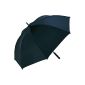 Fare - Golf umbrella 130cm - fiberglass - 2235 - BLACK color - WINDPROOF - large (Luggage)