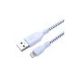 USB CHARGER CABLE BRAIDED 8PIN DATA SYNCRO LIGHTNING 6 IPHONE 5S 5C IPOD 2 METERS (Electronics)