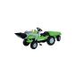 BIG 56525 - BIG-Jimmy-loader and trailer, pedal tractor with trailer, green (toy)