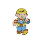 3-D Wall Decal / mural / Door Sign - XL Bob the Builder made of foam rubber - construction wall stickers wall decoration for children's child children decorative images (Toys)