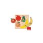 D54000 - Jumbo Games - 4 parts Wooden Puzzle - Fruits, 4 parts (toy)