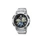 Casio - AQ-190WD-1A - Sports - Mixed Watch - Quartz Analog - Digital - Black Dial - Bracelet Grey (Watch)