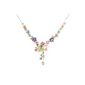 Glamorousky colorful flower necklace with multi-color Swarovski crystal elements (979) (Jewelry)