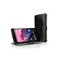 EasyAcc Flip Leather Bumper Cover with Stand Function for Google Nexus 5 black (Accessories)
