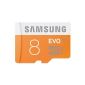 Samsung 8GB Micro SD Memory Card Class 10 EVO adapter without MB-MP08D / EU (Accessory)