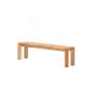 Benches brown solid wood, wood Width: 140 cm Height: 45 cm depth: 35 cm