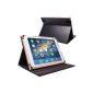 Aursen 60 ° Rotating PU Leather Case Cover Case Case Cover f. Apple iPad 5 AIR (Electronics)