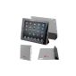 Lot of TWO DURAGADGET back cases for Apple iPad 2 rigid and resistant silicone BLACK + GREY - fits the Smart Cover - 5 year warranty (Electronics)