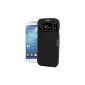 itronik® Flip Cover Protective Display flap with window and magnetic closure for Samsung Galaxy SIV S4 I9500 I9505 Black (Wireless Phone Accessory)