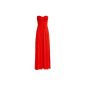 Fast Fashion Ladies Plain node Before Boobtube Jung and sizes Maxi Dress (EUR 36/38 - UK (8-10), Red) (Textiles)