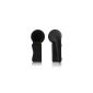 Bone Horn Stand Amplifier Speaker Silicone for iPhone 4S / 4 Black (Wireless Phone Accessory)