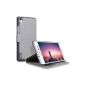 Terrapin Pouch Leather Case Ultra Thin Function With The Huawei Ascend P7 Stand Case - Grey (Electronics)