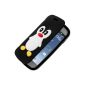 Semoss Penguin Silicone Case Cover Flip Leather Style Samsung Galaxy GT-S7560 Trend / Galaxy S Duos S7562 Flip Cover - Black (Electronics)