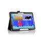 IVSO Slim-Book Cover Case for Samsung Galaxy Tab 10.5 Tablet S Function with Sleep / Wake Automatic (Black) (Electronics)