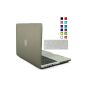 Gosin UP lastic & Keyboard Cover Case Protective Case for Multi-sizes and colors Macbook as Macbook Pro 13 '' Macbook Pro 13 '' with Retina display, MacBook Pro 15 '' MacBook Air 13 '' MacBook Air 11 (Macbook Air 13, Gray) (Accessories)
