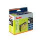 6 Geha ink cartridges for Epson replaces no. T0801-T0806 black + color (Office supplies & stationery)