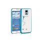 kwmobile® Hard case fairy pattern for Samsung Galaxy S5 G900 in Light Blue Transparent (Wireless Phone Accessory)