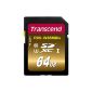 Transcend SDXC UHS-I 64GB U3 Extreme Memory Card (95MB / s read, 85MB / s write) (Personal Computers)