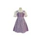 Isar costumes Children Dirndl Heidi 3 pcs.  Lilac - marks dress with blouse and apron (Textiles)