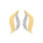 Earrings - Women - Yellow Gold (9 cents) 1.31 Gr - Diamond (Jewelry)