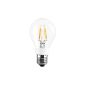 LE 4W E27 A60 LED lamps replace 40W incandescent, 480lm, warm white, 2700K, 360 ° viewing angle, LED bulbs, LED filament, LED filament lamps, LED lamps