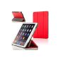 ForeFront Cases® - Synthetic Leather Case with Stand for iPad mini Apple - magnetic closure with automatic sleep - Red (Accessory)