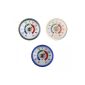 3 pieces Set Round bimetal Analog adhesive refrigerator thermometer in blue, white, silver.  Refrigerator thermometer temperature display + / - 50 ° C.  Made in Germany (household goods)
