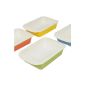 Casserole 27 x 18 cm color of your choice, porcelain, ovenproof dish, baking tin (green) (household goods)