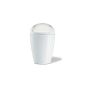 Swing Top Wastebasket Del M solid white K4 (household goods)