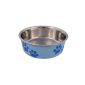 Trixie Stainless Steel Bowl Plastic Coating External 1,4 l / 21 cm-Mention Random (Miscellaneous)