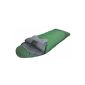 Alexika Forester sleeping bag, zipped right, green / gray, 95 (width above) x220 (length) x85 (width below) 9230.0101R (equipment)