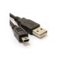 USB 2.0 Hi Speed ​​Towards A mini B 5 Pin Food & Cable Data Cable 3 m