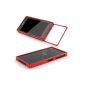 Sony Xperia Z1 Compact Mini aluminum frame Aluminum Case Metal Cover Slide Cover Bumper Case CNC fall red red (Electronics)