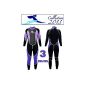 Ladies 3mm wetsuit in size S - L Wetsuit Purple Black Longsuit with mesh skin (Misc.)