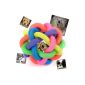 Dog Cat Pet Toy Ornament Ball Ball Bell Flexible Multi-color training RUBBER 4.5cm (Miscellaneous)