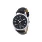 Timepiece Men's wristwatch walkie leather strap Analog Quartz Leather TPGA-10229-22L (clock)
