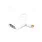 CSL - HQ Full HD 1080p Mini DisplayPort (miniDP) to DVI Adapter Cable | Certified | 24K gold plated contacts | PC and Apple / iMac, Mac, MacBookPro, MacBookAir (Electronics)