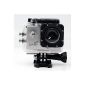 QUMOX SJ4000, WiFi Action Sport Camera, silver, - Waterproof Camera, Full HD 1080p Video, Helmcaméra (Sport)