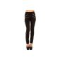 Ladies trousers, high waist SKINNY ZIPPER sizes, KL-J-A144-A (Textiles)