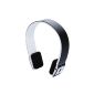 dodocool 2.4G Wireless Bluetooth V3.0 EDR Headset Earphone with Microphone for iPhone iPad Smartphone Tablet PC (Black)