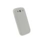 White iGadgitz Silicone Case Cover for Samsung Galaxy S3 III i9300 Android Smartphone + Screen Protector (Wireless Phone Accessory)