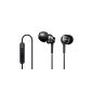Sony MDR-EX100 Earbud auriculairesavec remote and microphone Black (Wireless Phone Accessory)