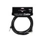 FENDER TWEED ELBOW CABLE 3M BLACK CUSTOM SHOP SERIES Accessories Cable Cable guitar instrument (Electronics)
