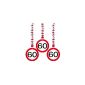 Udo Schmidt Party rotor spiral 60th birthday deco 3 pieces road sign (Toys)