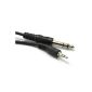 3.5 mm stereo jack plug to 6.35 in stereo jack plug cable 3 m (electronic)
